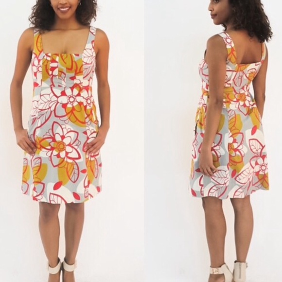 Anthropologie MAEVE Bold Floral Dress size 4 - Picture 6 of 6